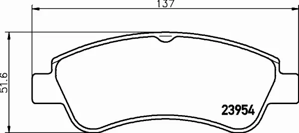 HELLA KLOCKI HAMULCOWE 8DB 355 011-071 