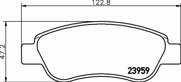 HELLA KLOCKI HAMULCOWE 8DB 355 012-141 