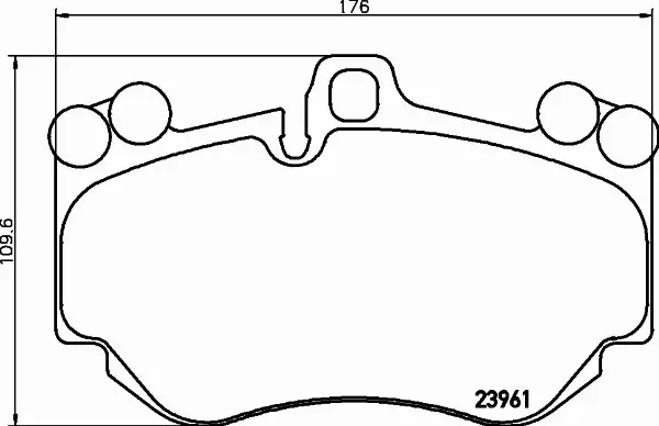 HELLA PAGID KLOCKI HAMULCOWE 8DB 355 011-011 