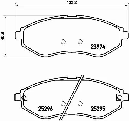 HELLA PAGID KLOCKI HAMULCOWE 8DB 355 017-351 