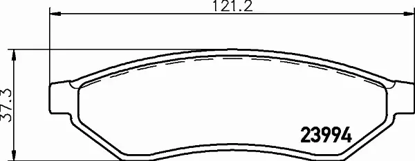 HELLA PAGID KLOCKI HAMULCOWE 8DB 355 011-671 