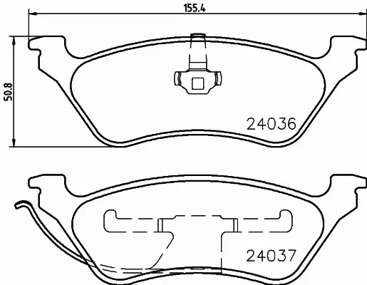 HELLA PAGID KLOCKI HAMULCOWE 8DB 355 023-111 