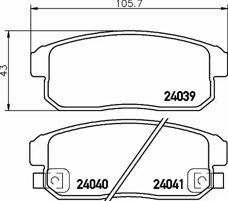 HELLA PAGID KLOCKI HAMULCOWE 8DB 355 012-331 