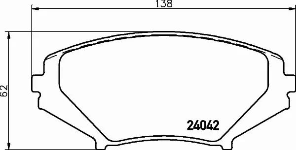 HELLA PAGID KLOCKI HAMULCOWE 8DB 355 010-881 