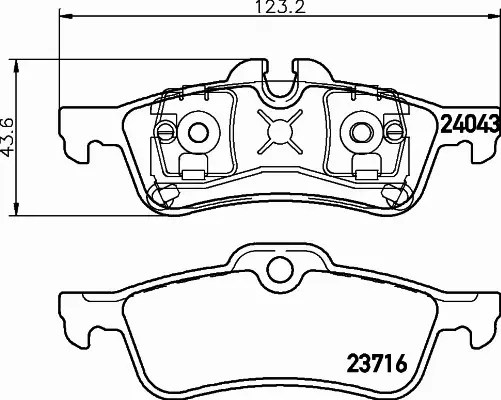 HELLA PAGID KLOCKI HAMULCOWE 8DB 355 011-351 