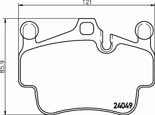 HELLA PAGID KLOCKI HAMULCOWE 8DB 355 014-161 