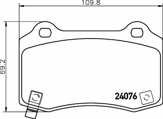 HELLA PAGID KLOCKI HAMULCOWE 8DB 355 014-211 