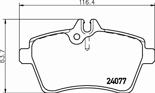 HELLA PAGID KLOCKI HAMULCOWE 8DB 355 011-371 