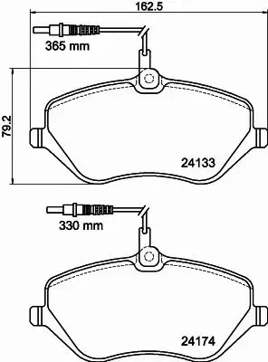 HELLA PAGID KLOCKI HAMULCOWE 8DB 355 011-491 