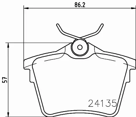 HELLA KLOCKI HAMULCOWE 8DB 355 011-501 