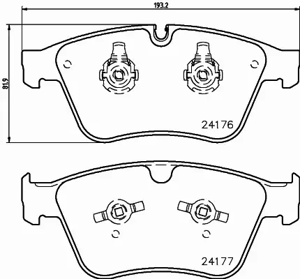 HELLA PAGID KLOCKI HAMULCOWE 8DB 355 020-031 