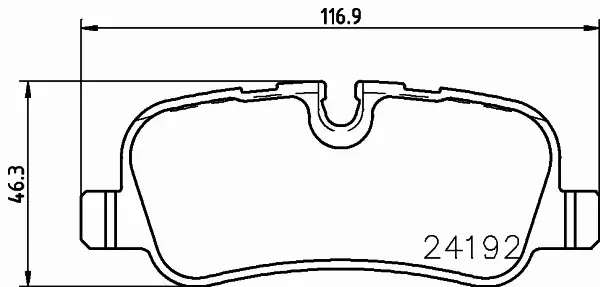 HELLA PAGID KLOCKI HAMULCOWE 8DB 355 016-181 