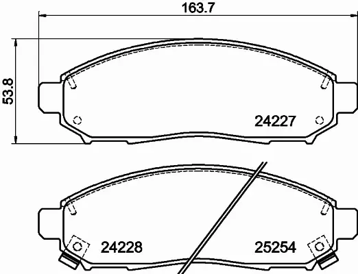 HELLA PAGID KLOCKI HAMULCOWE 8DB 355 016-121 