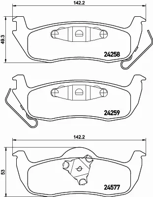 HELLA KLOCKI HAMULCOWE 8DB 355 012-181 