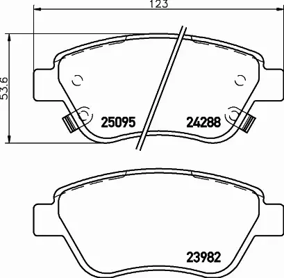 HELLA PAGID KLOCKI HAMULCOWE 8DB 355 015-441 