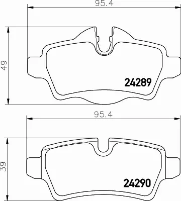 HELLA PAGID KLOCKI HAMULCOWE 8DB 355 031-791 