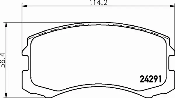 HELLA PAGID KLOCKI HAMULCOWE 8DB 355 013-071 