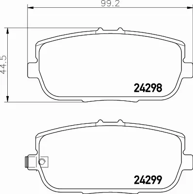 HELLA PAGID KLOCKI HAMULCOWE 8DB 355 006-781 