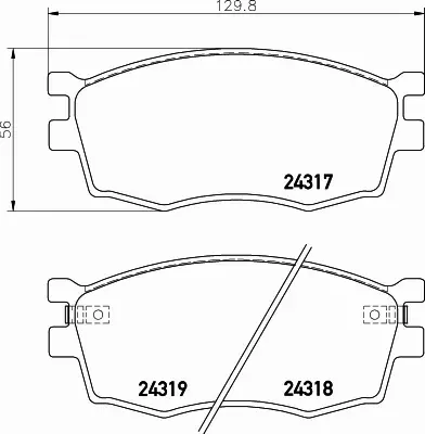 HELLA PAGID KLOCKI HAMULCOWE 8DB 355 006-951 