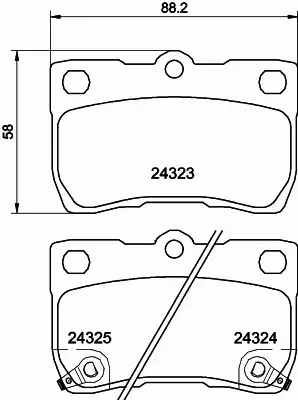 HELLA PAGID KLOCKI HAMULCOWE 8DB 355 006-971 