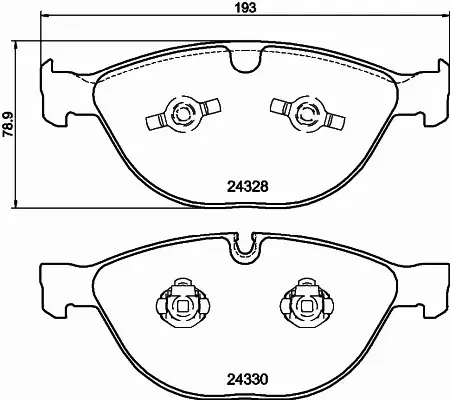 HELLA PAGID KLOCKI HAMULCOWE 8DB 355 012-521 