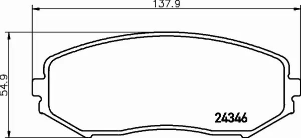 HELLA KLOCKI HAMULCOWE 8DB 355 012-351 