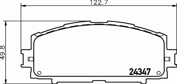 HELLA PAGID KLOCKI HAMULCOWE 8DB 355 012-361 