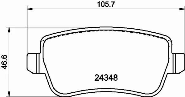 HELLA PAGID KLOCKI HAMULCOWE 8DB 355 012-421 