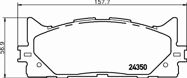 HELLA PAGID KLOCKI HAMULCOWE 8DB 355 012-401 