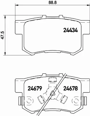 HELLA PAGID KLOCKI HAMULCOWE 8DB 355 020-021 