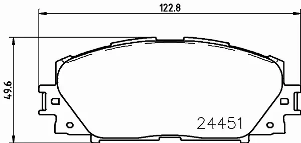 HELLA KLOCKI HAMULCOWE 8DB 355 014-311 