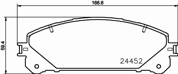 HELLA KLOCKI HAMULCOWE 8DB 355 015-461 