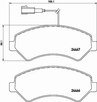 HELLA KLOCKI HAMULCOWE 8DB 355 019-901 