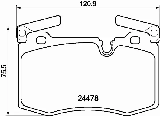 HELLA PAGID KLOCKI HAMULCOWE 8DB 355 014-111 