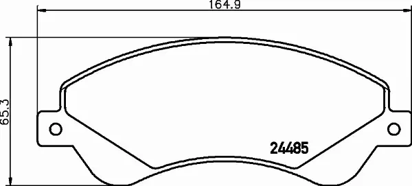 HELLA KLOCKI HAMULCOWE 8DB 355 012-771 