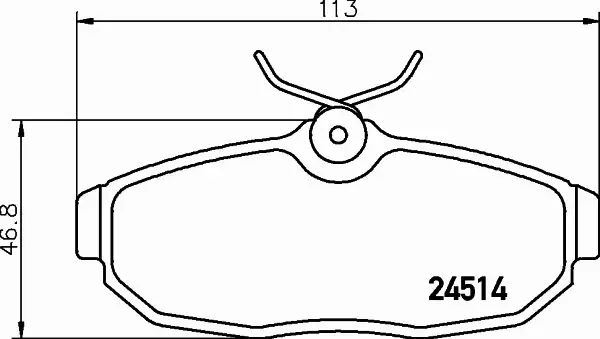 HELLA PAGID KLOCKI HAMULCOWE 8DB 355 013-111 