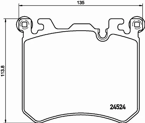 HELLA PAGID KLOCKI HAMULCOWE 8DB 355 020-431 