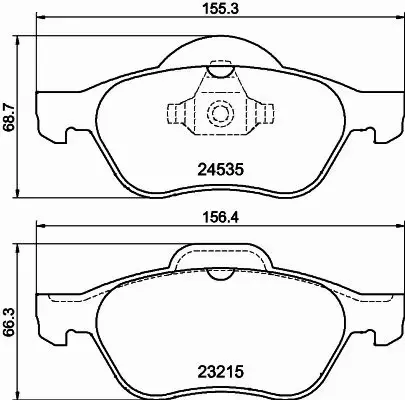 HELLA KLOCKI HAMULCOWE 8DB 355 013-271 