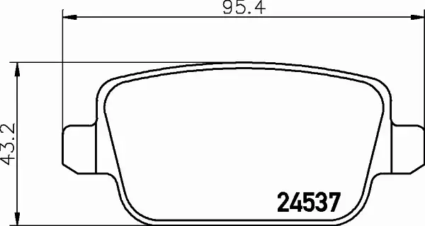 HELLA KLOCKI HAMULCOWE 8DB 355 025-351 