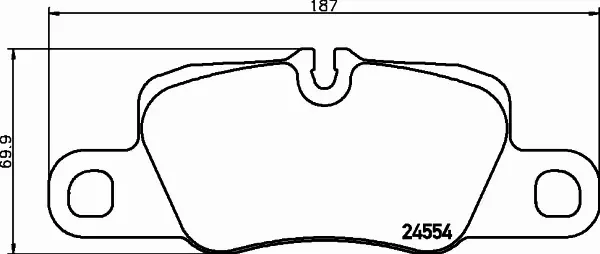 HELLA PAGID KLOCKI HAMULCOWE 8DB 355 015-651 