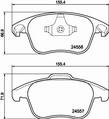 HELLA PAGID KLOCKI HAMULCOWE 8DB 355 015-561 