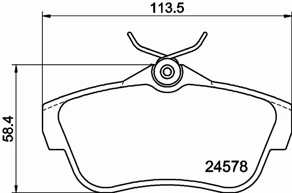 HELLA KLOCKI HAMULCOWE 8DB 355 013-421 