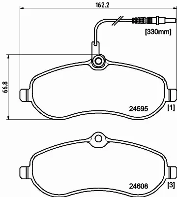 HELLA KLOCKI HAMULCOWE 8DB 355 013-411 