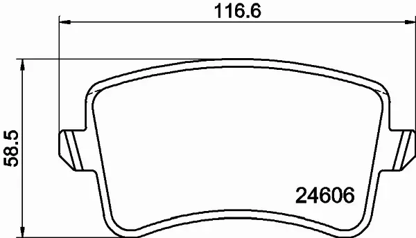 HELLA KLOCKI HAMULCOWE 8DB 355 025-391 