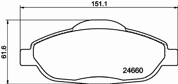 HELLA KLOCKI HAMULCOWE 8DB 355 013-911 