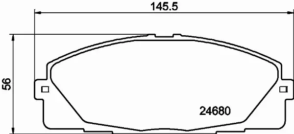 HELLA PAGID KLOCKI HAMULCOWE 8DB 355 015-831 