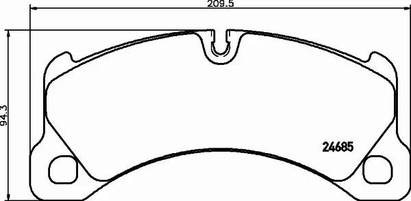 HELLA PAGID KLOCKI HAMULCOWE 8DB 355 015-131 