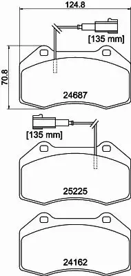 HELLA PAGID KLOCKI HAMULCOWE 8DB 355 016-141 