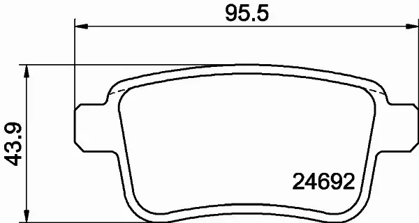 HELLA PAGID KLOCKI HAMULCOWE 8DB 355 013-971 