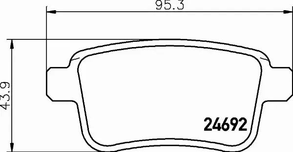 HELLA PAGID KLOCKI HAMULCOWE 8DB 355 020-641 